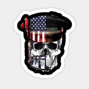 The American Veteran Skull Sticker
